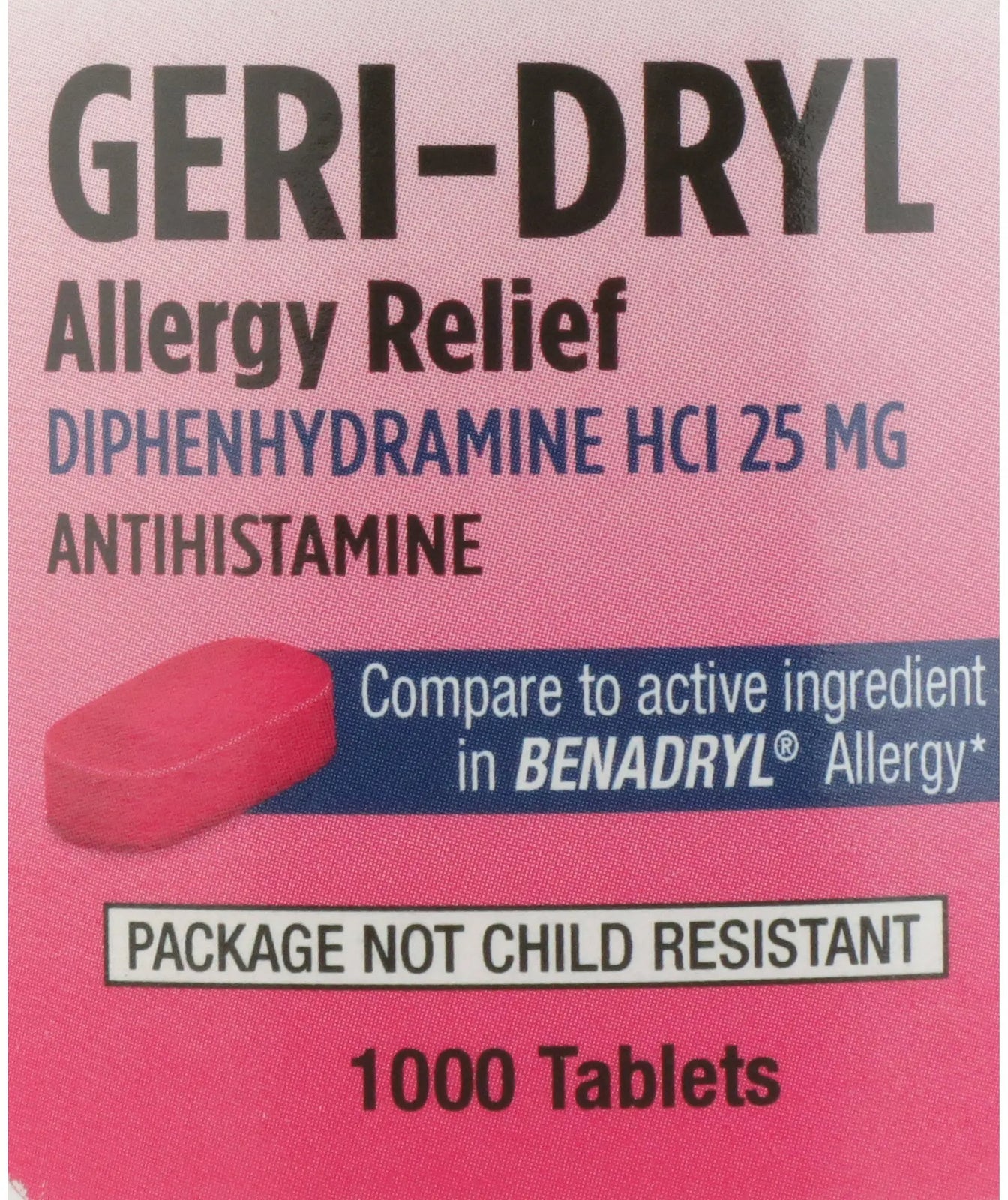 Geri-Care Geri-Drill Allergy Relief Antihistamine