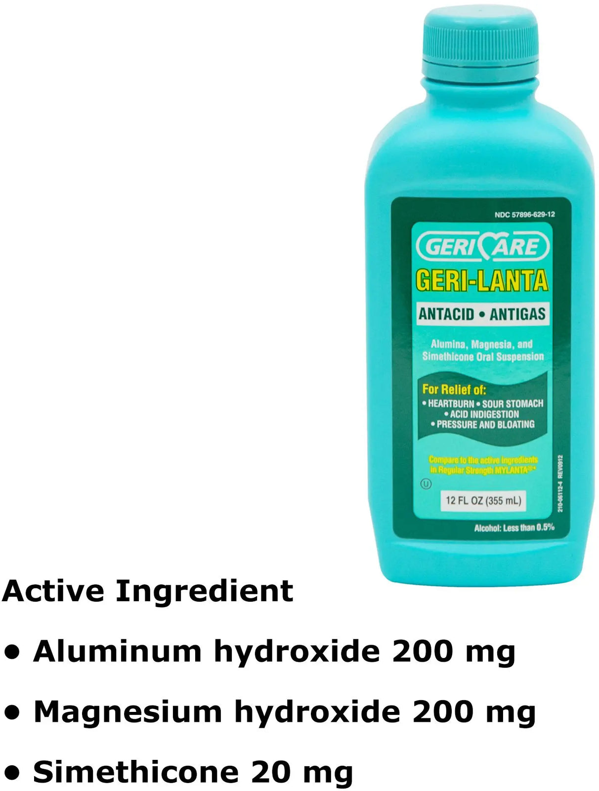 Geri-Care Maximum Strength Gera-Lanta Antacid - Antigas