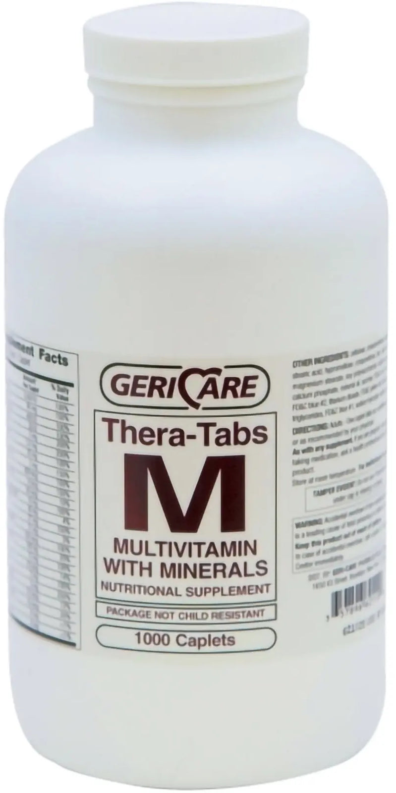 Geri-Care Thera-Tabs M Multi-Vitamin with Minerals Nutritional Supplement