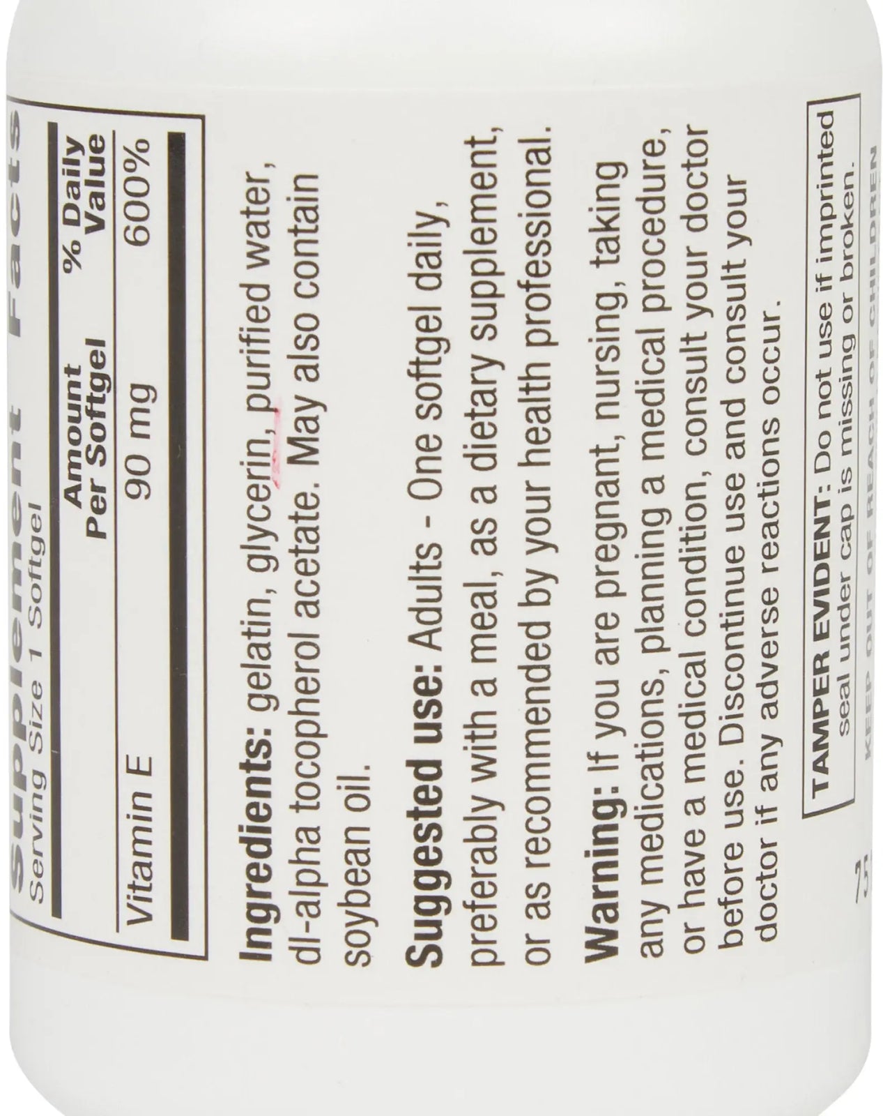 Geri-Care Vitamin E Dietary Supplement