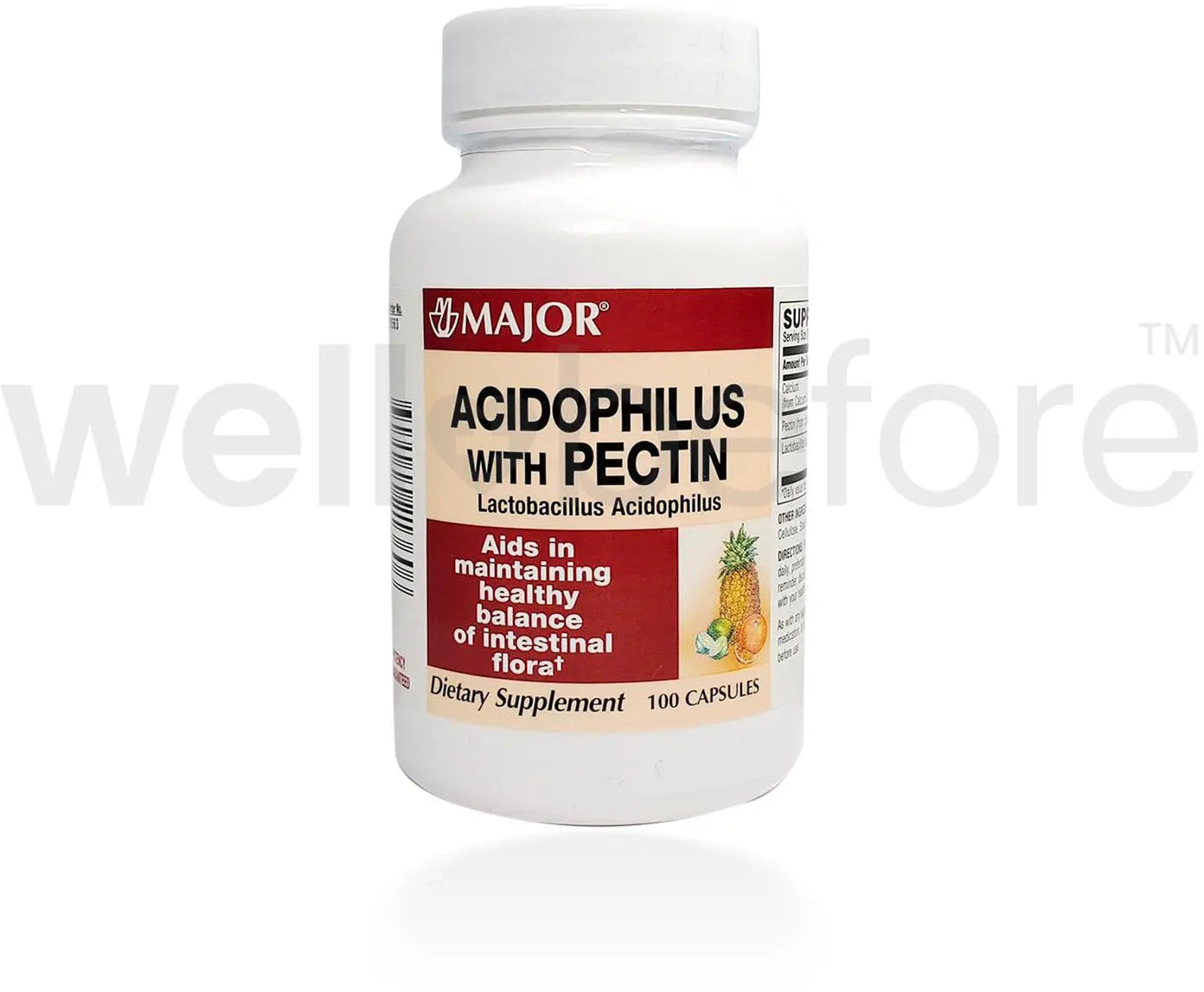 MAJOR Acidophillus with Pectin Supplement