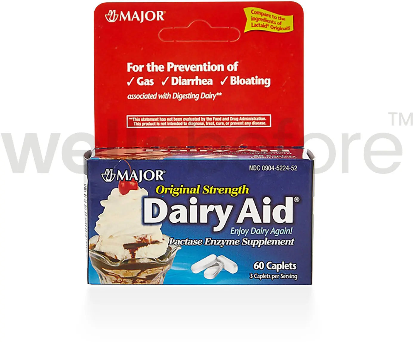 MAJOR Dairy Aid Lactase Enzyme Supplement