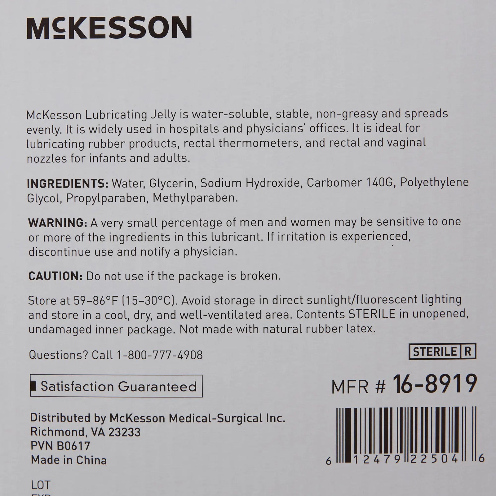 McKesson Lubricating Jelly