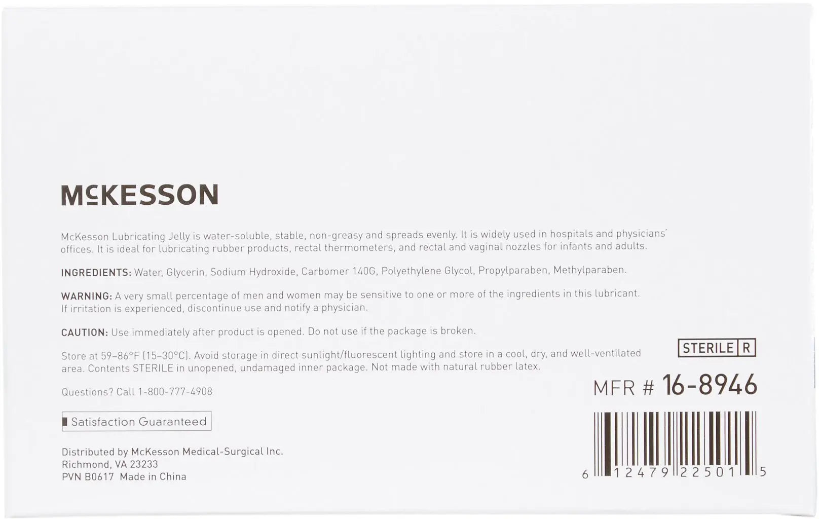 McKesson Lubricating Jelly