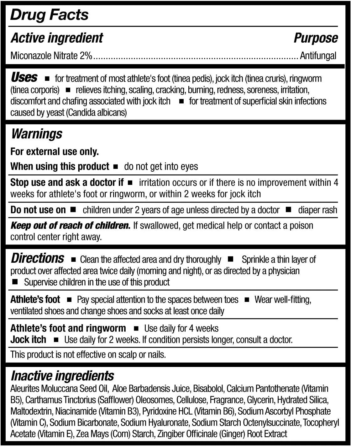 McKesson Thera Antifungal Body Powder