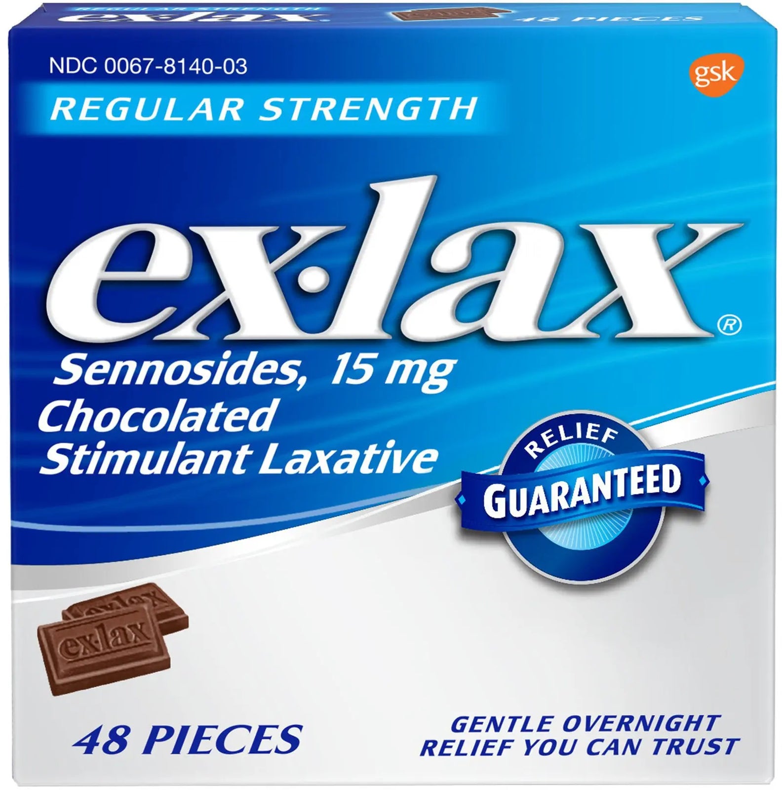 Novartis ex-lax Chocolated Stimulant Laxative