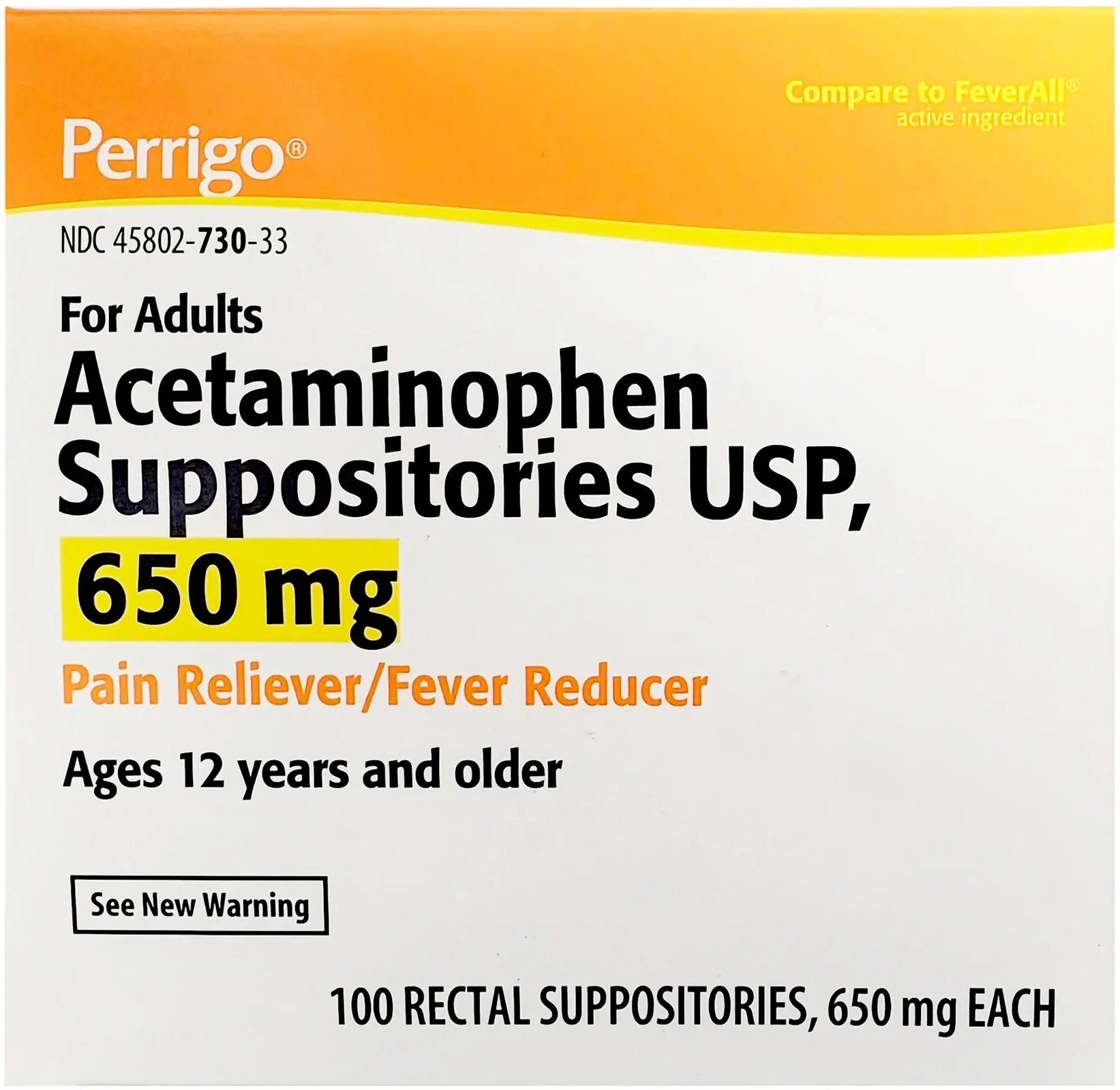 Perrigo Acetaminophen Suppositories