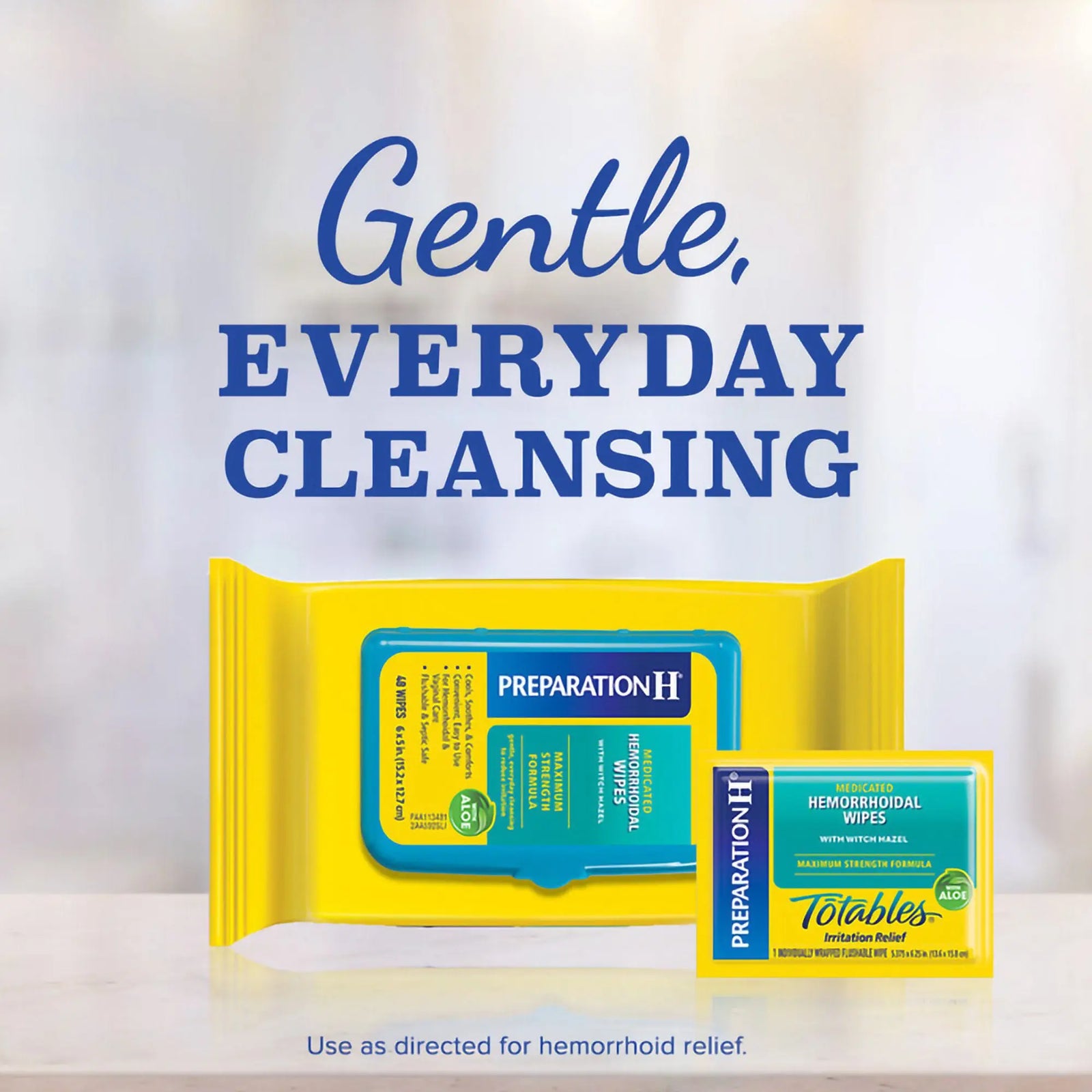 Preparation H Hemorrhoid Relief Medicated Wipes Maximum Strength Formula