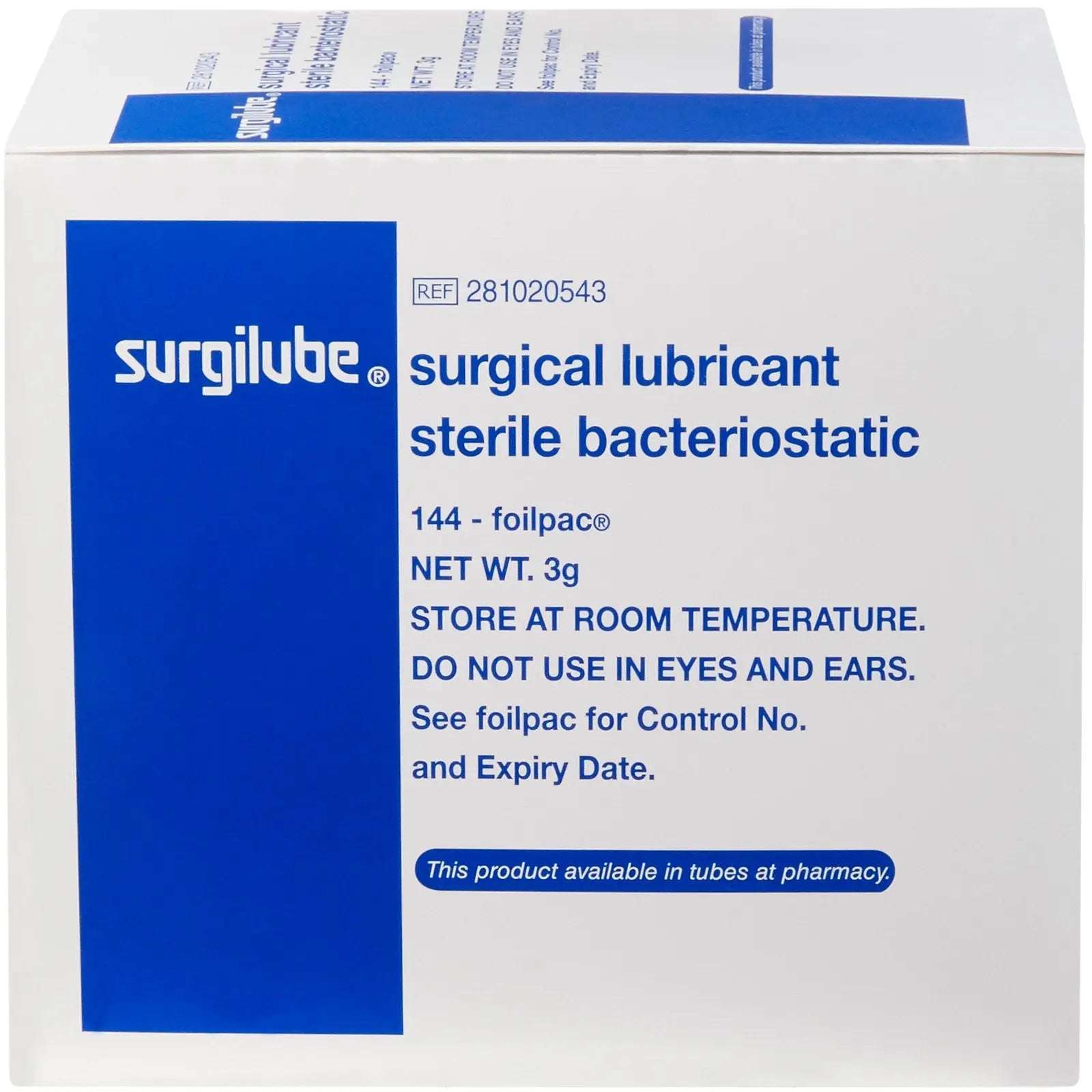 Surgilube Surgical Lubricant Sterile Bacteriostatic