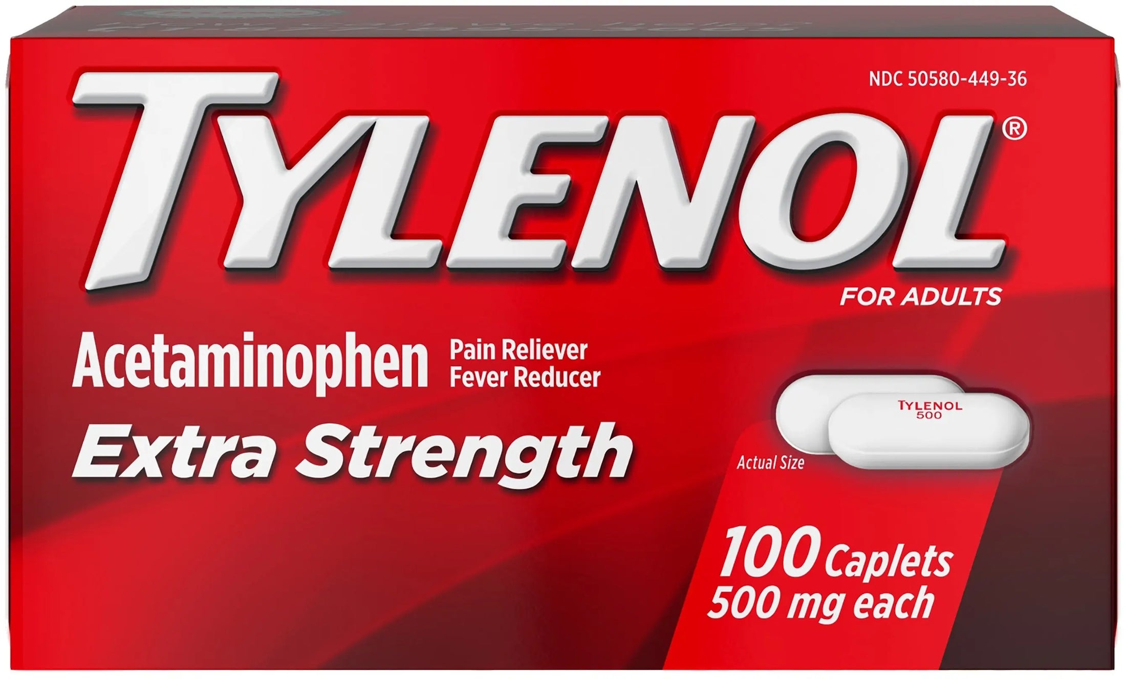 Tylenol Acetaminophen Pain Reliever