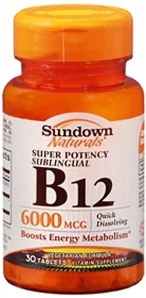 US Nutrition Sundown Naturals B12 Supplement