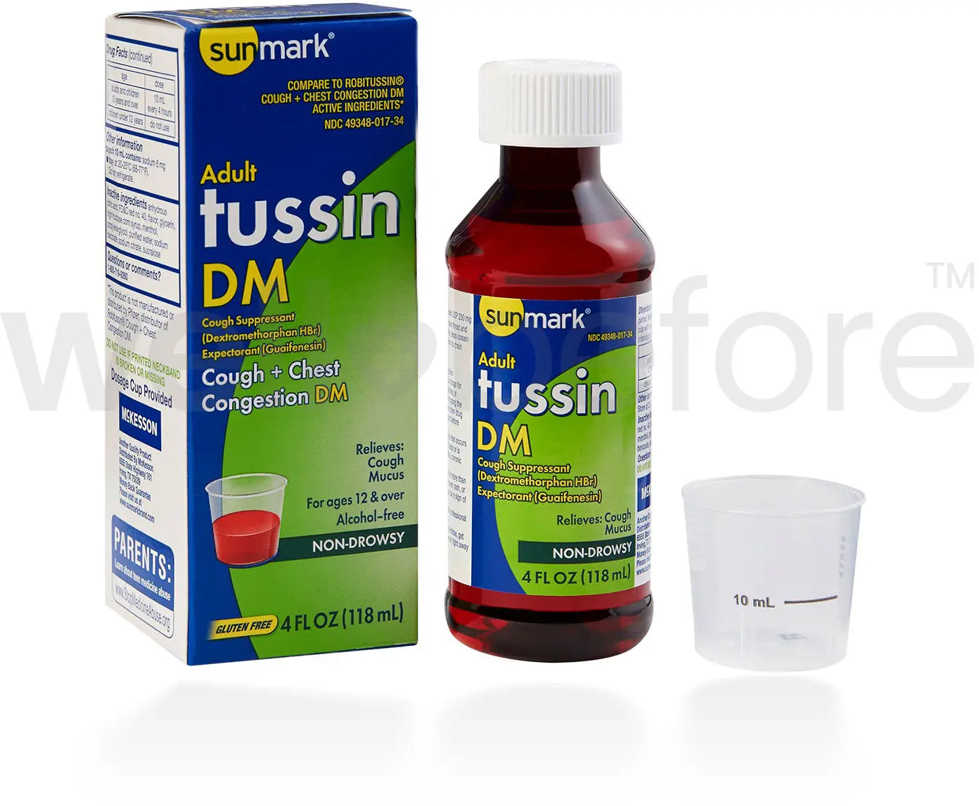 sunmark Adult Tussin DM Cough & Chest Congestion