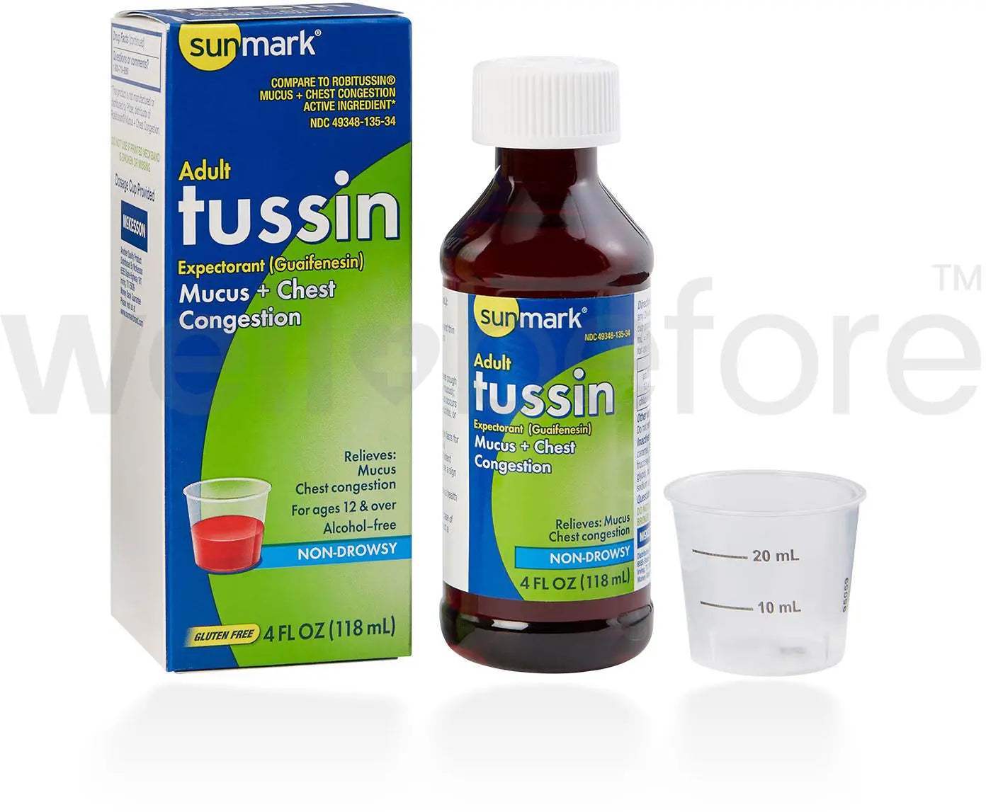 sunmark Adult Tussin Mucus  Chest Congestion Expectorant