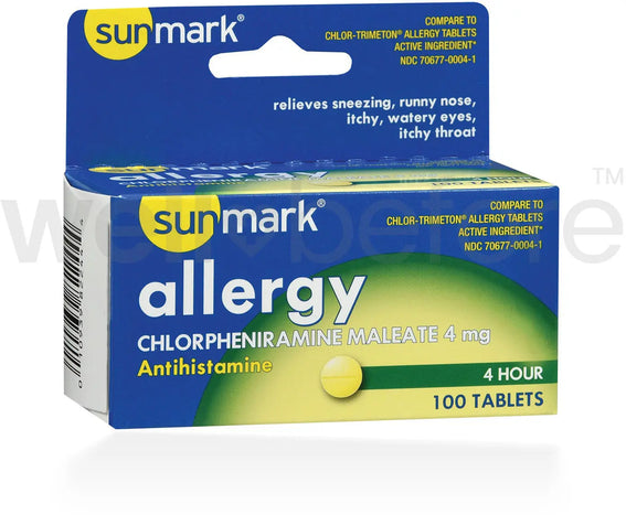 sunmark Allergy Reflief Chlorpheniramine Maleate