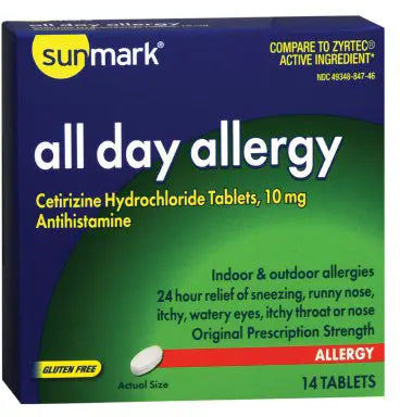 sunmark Cetirizine All Day Allergy Relief