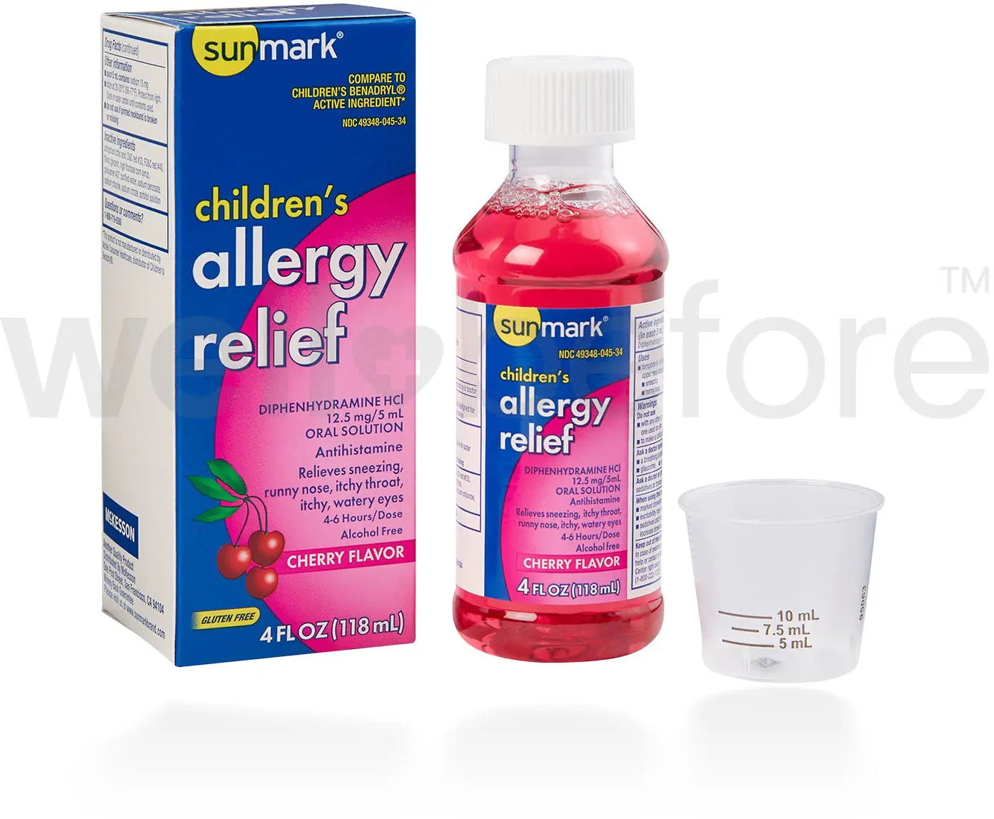 sunmark Childrens Allergy Relief Cheery Flavor