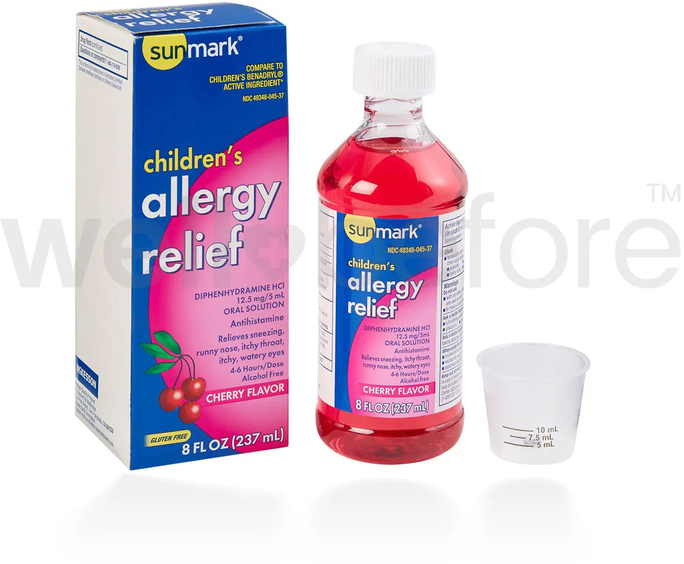 sunmark Childrens Allergy Relief Cherry Flavor