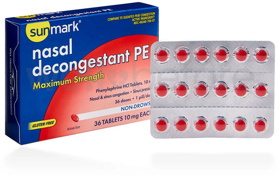 sunmark Nasal Decongestant PE Tablets