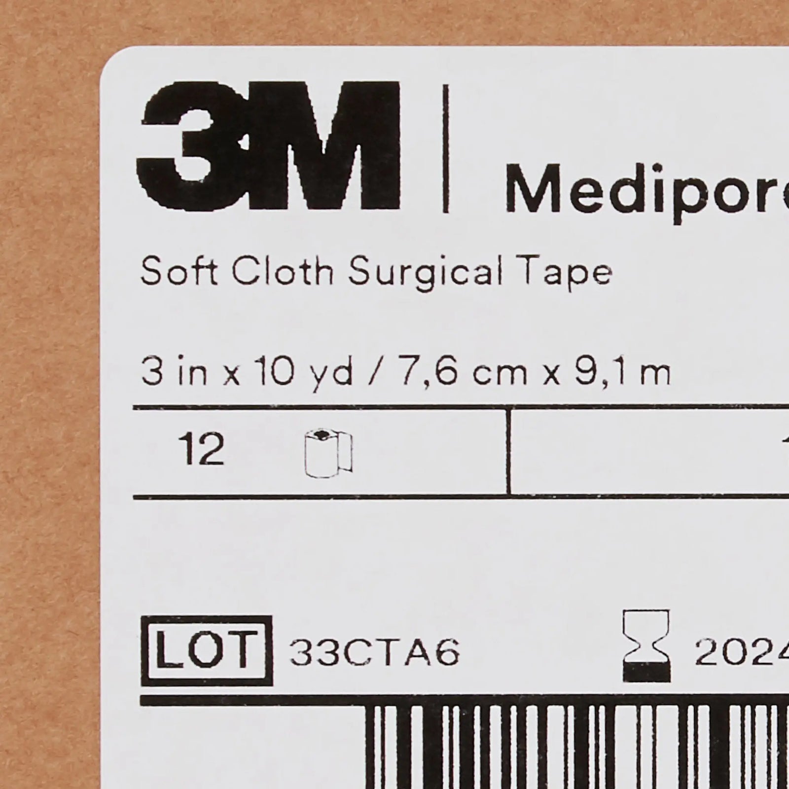 3M Medipore H Water Resistant Cloth Surgical Tape