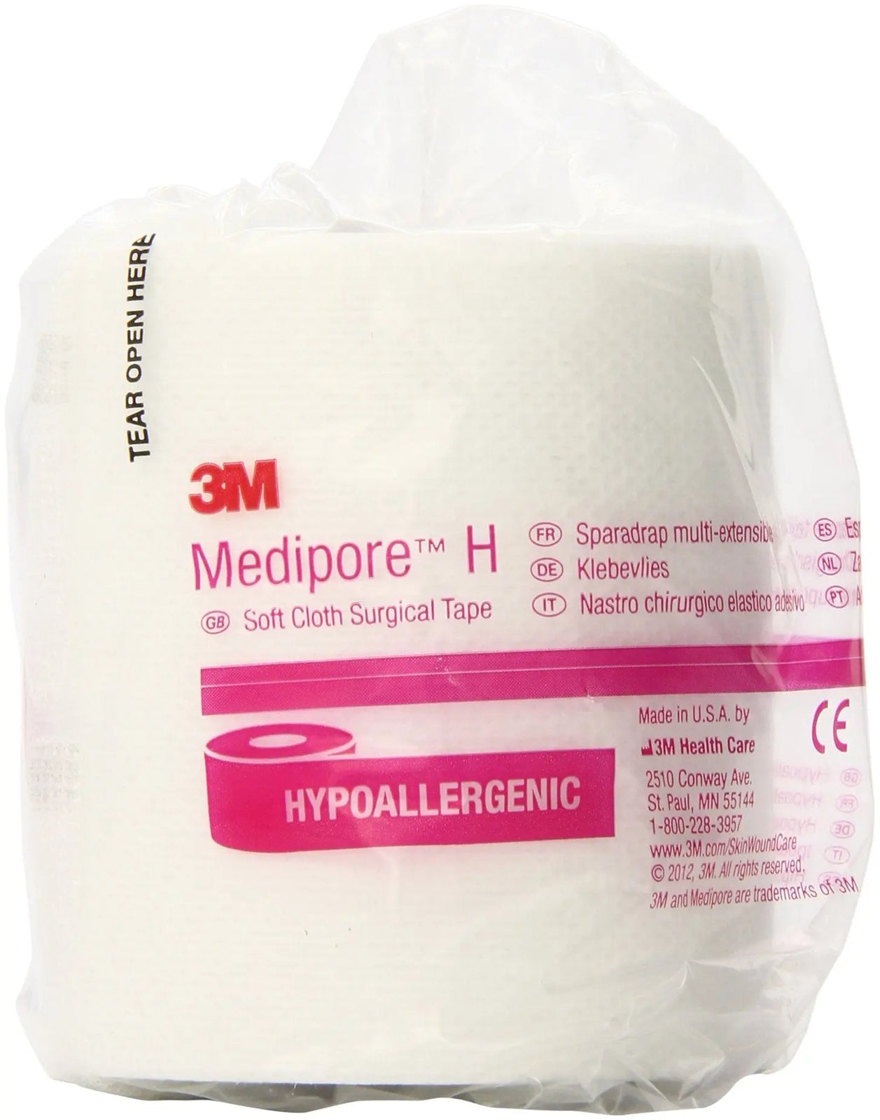 3M Medipore H Water Resistant Cloth Surgical Tape