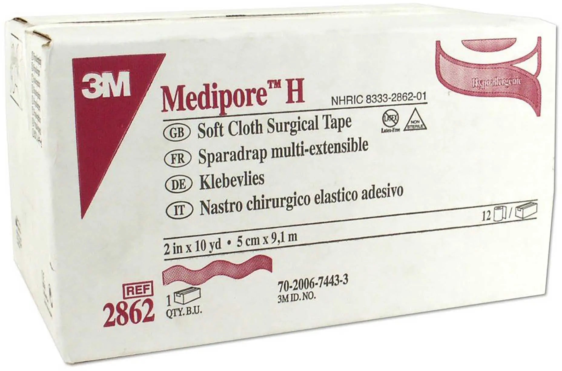 3M Medipore H Water Resistant Cloth Surgical Tape