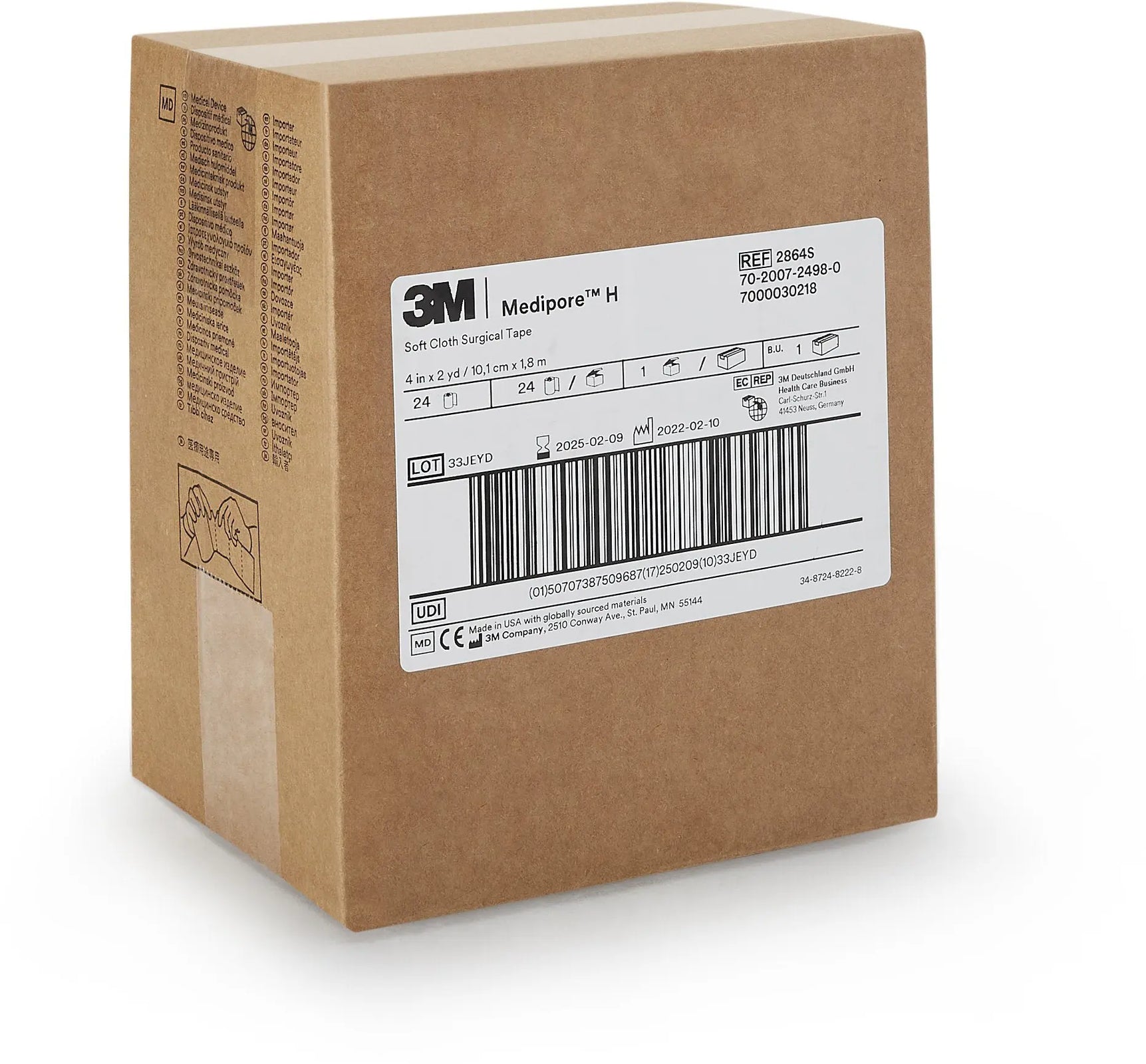 3M Medipore H Water Resistant Cloth Surgical Tape