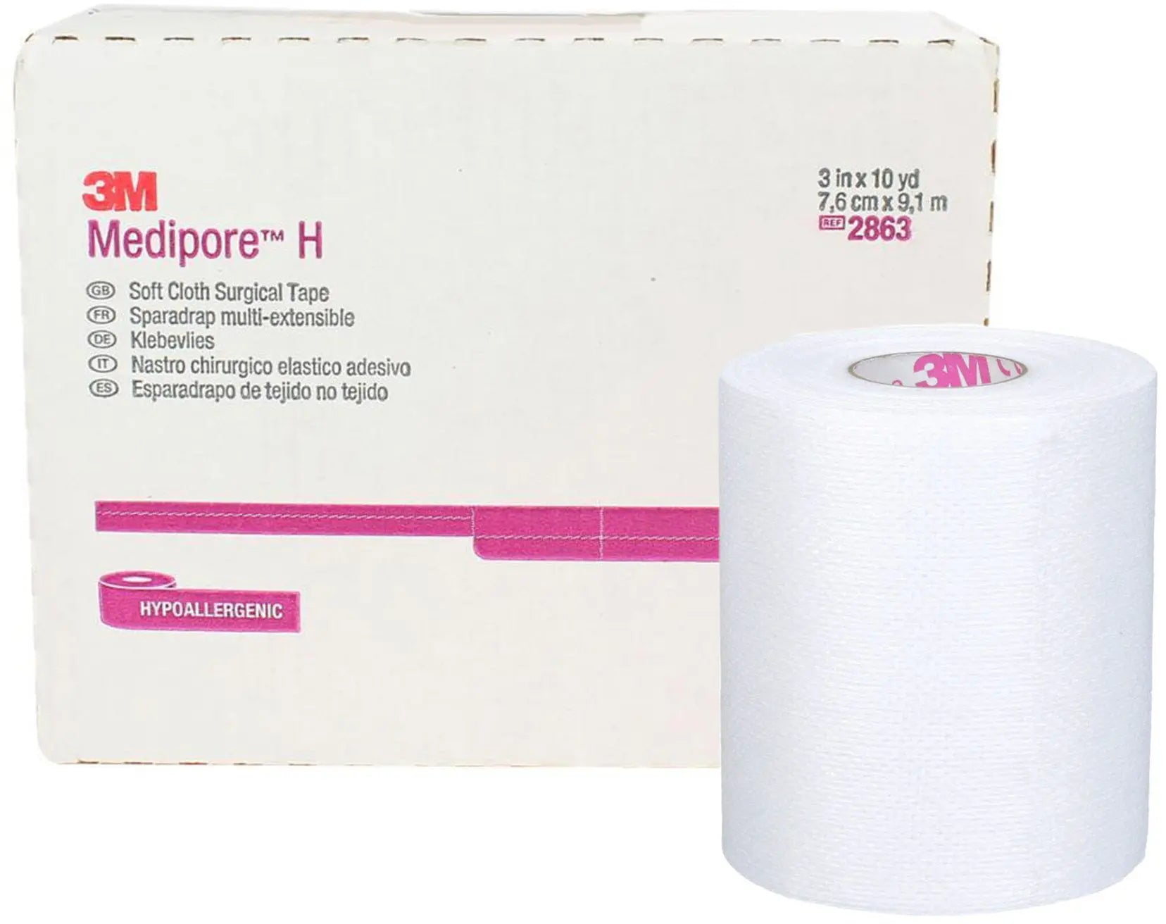 3M Medipore H Water Resistant Cloth Surgical Tape