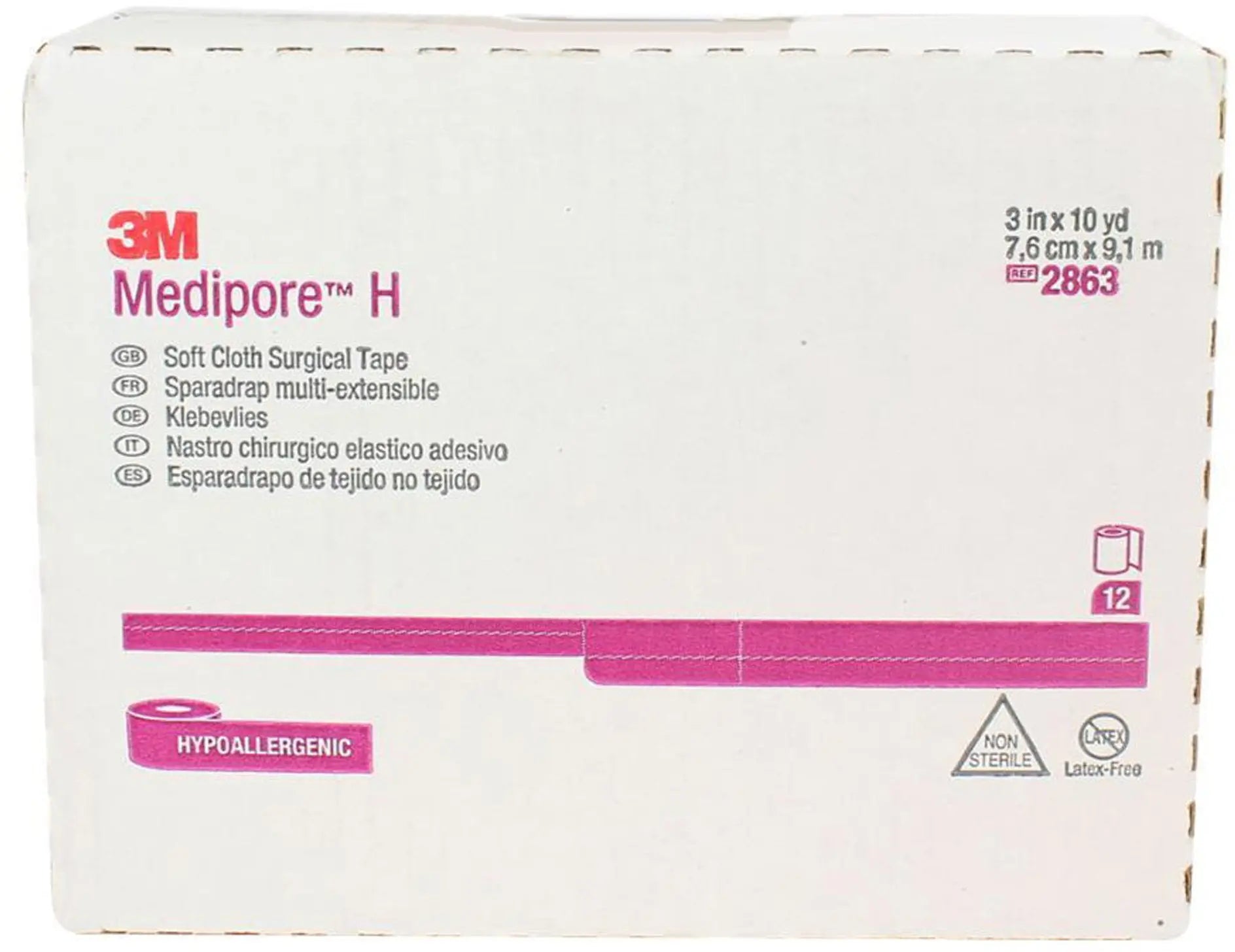 3M Medipore H Water Resistant Cloth Surgical Tape
