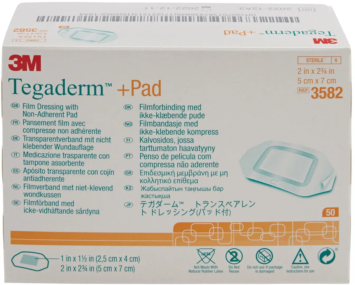 3M Tegaderm Pad Film Dressing with Non-Adherent Pad