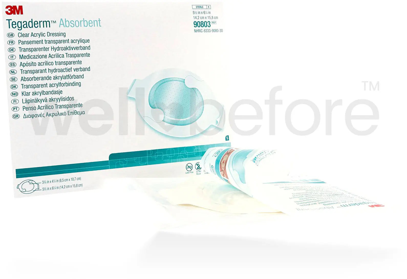 3M Tegaderm Absorbent Clear Acrylic Dressing