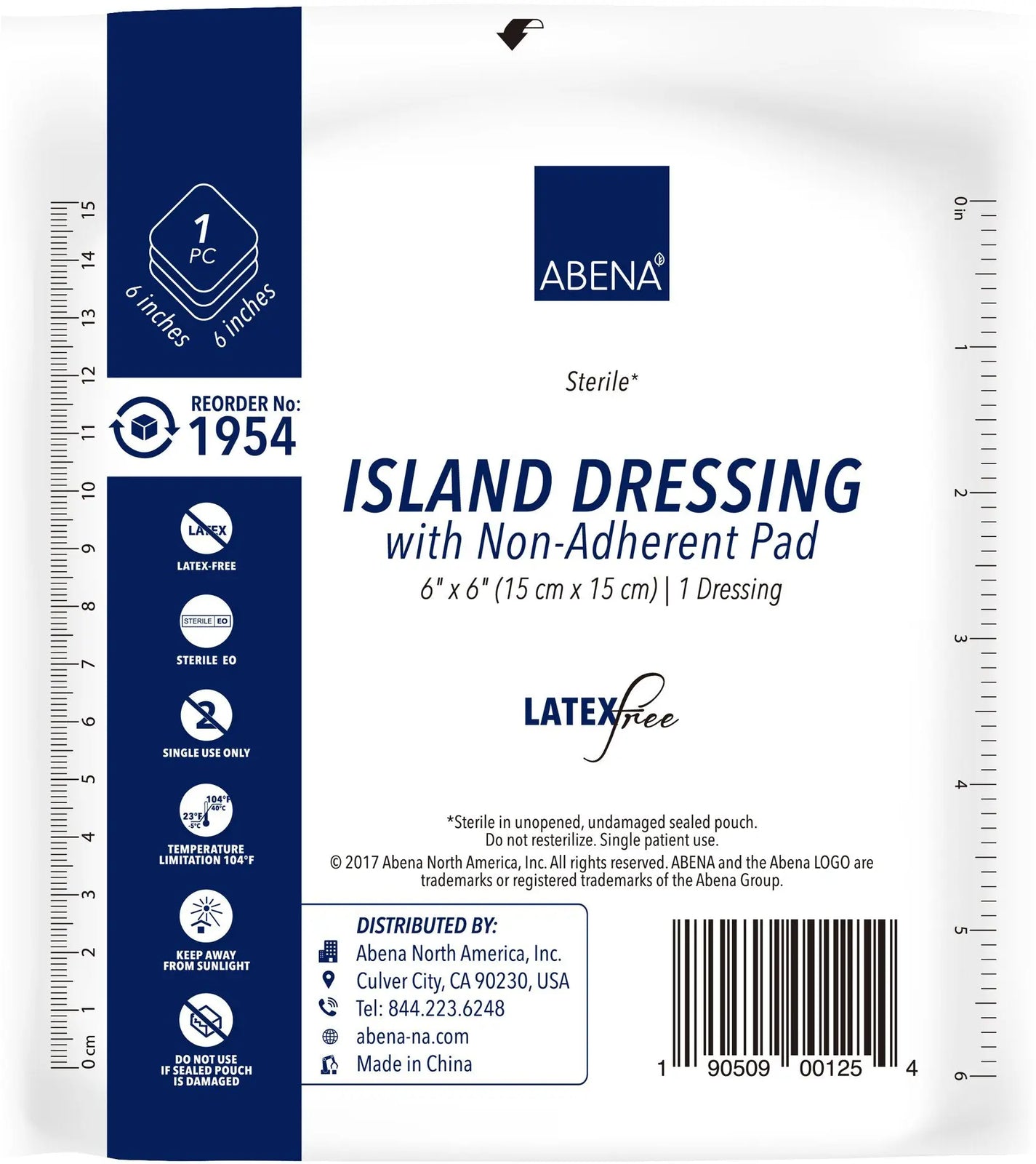 ABENA Island Dressings with Non-Adherent Pad