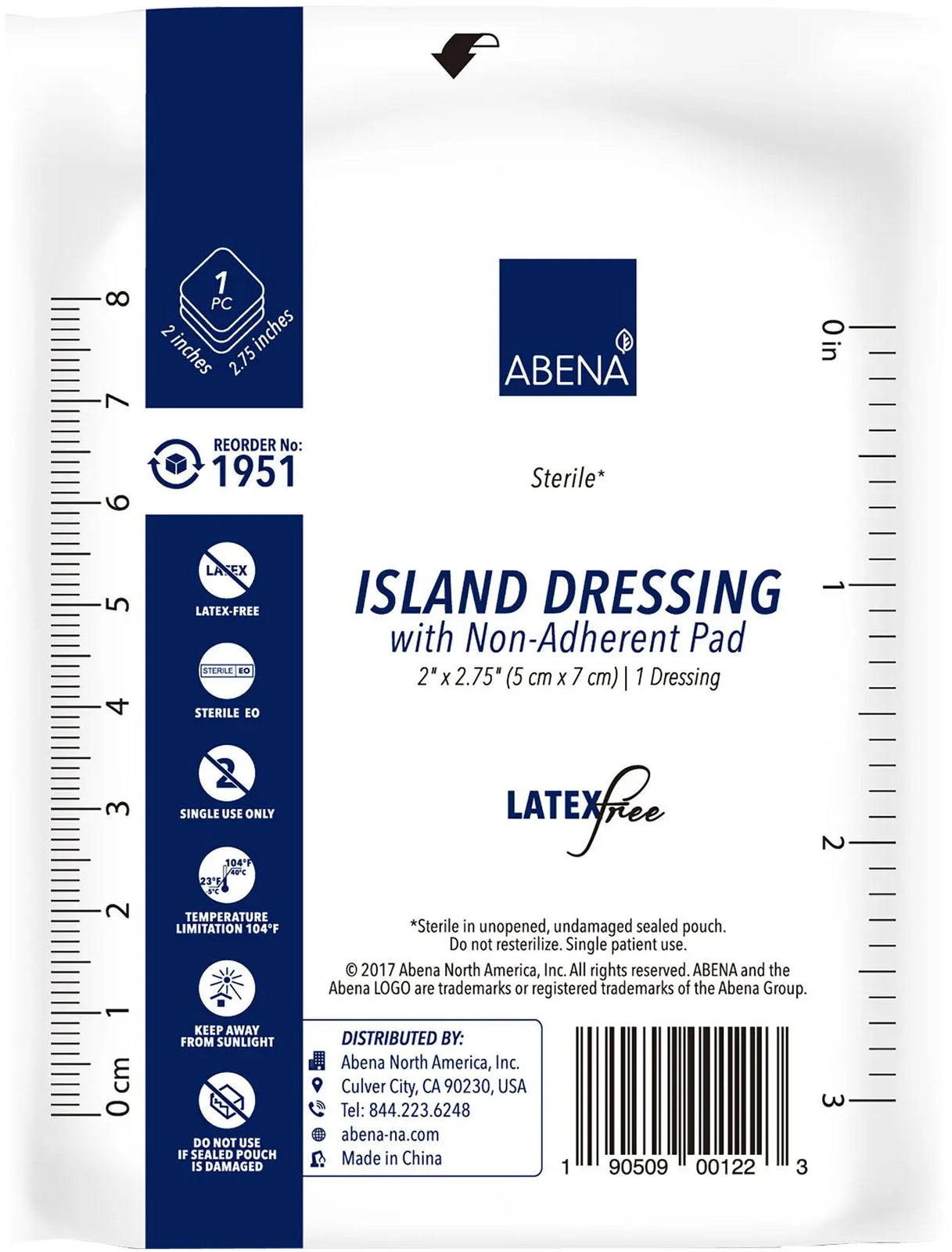 ABENA Island Dressings with Non-Adherent Pad