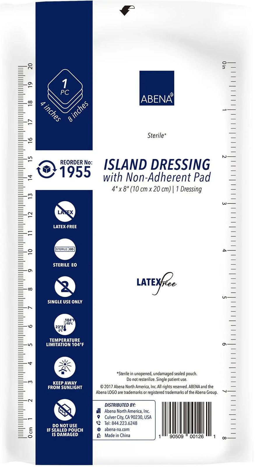 ABENA Island Dressings with Non-Adherent Pad