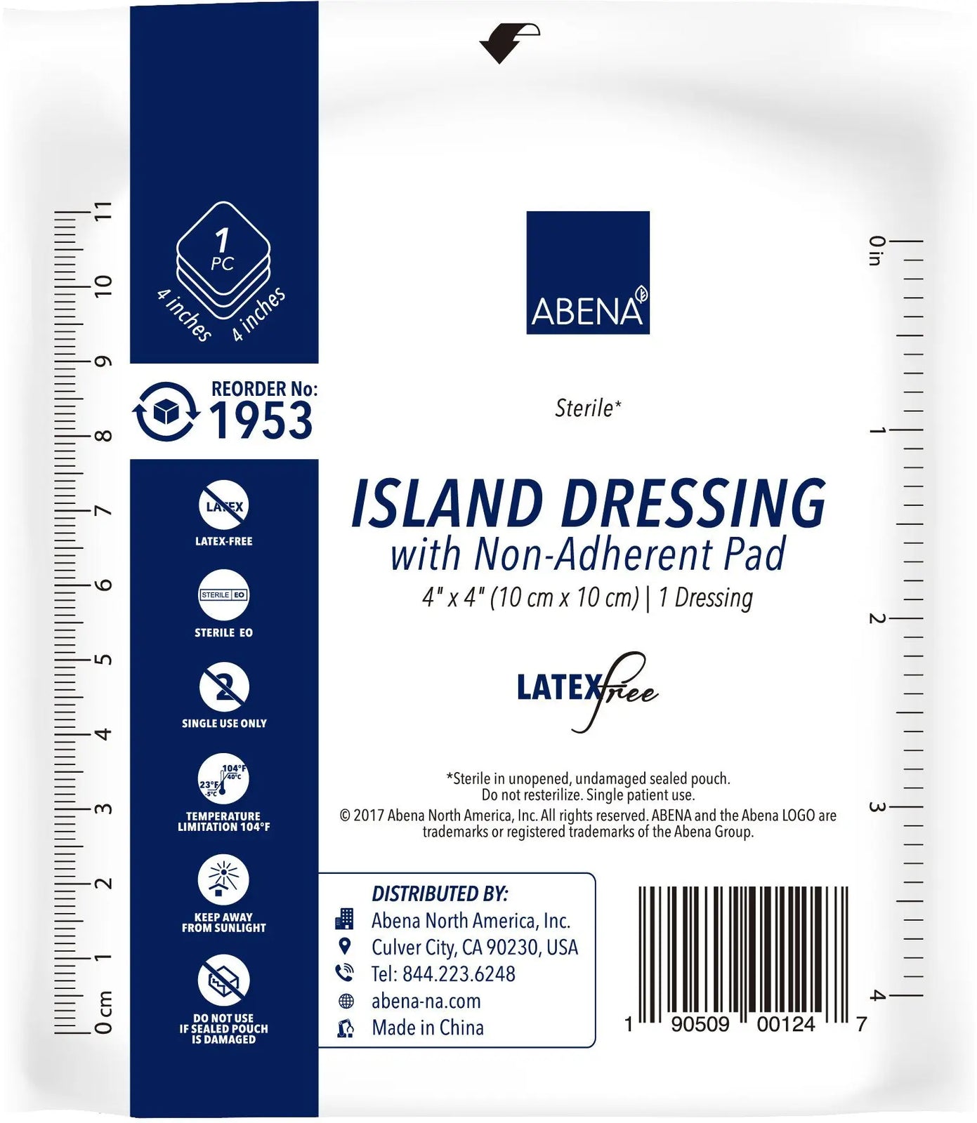 ABENA Island Dressings with Non-Adherent Pad