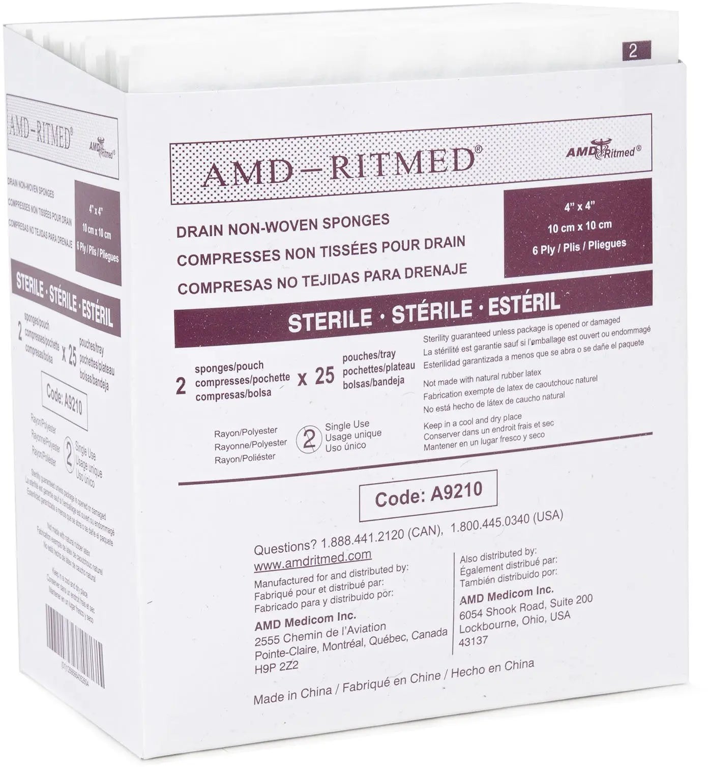 AMD Ritmed Drain Sponges