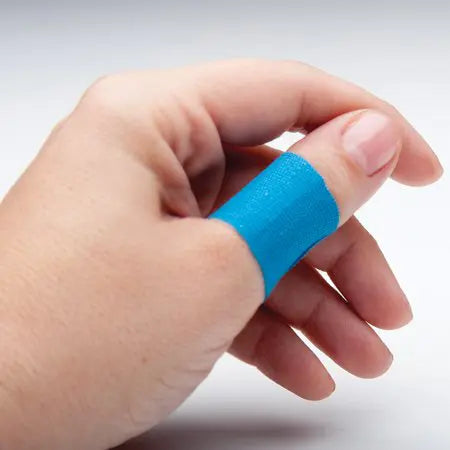 American White Cross First Aid Blue Metal Detectable Lightweight Fabric Adhesive Bandages
