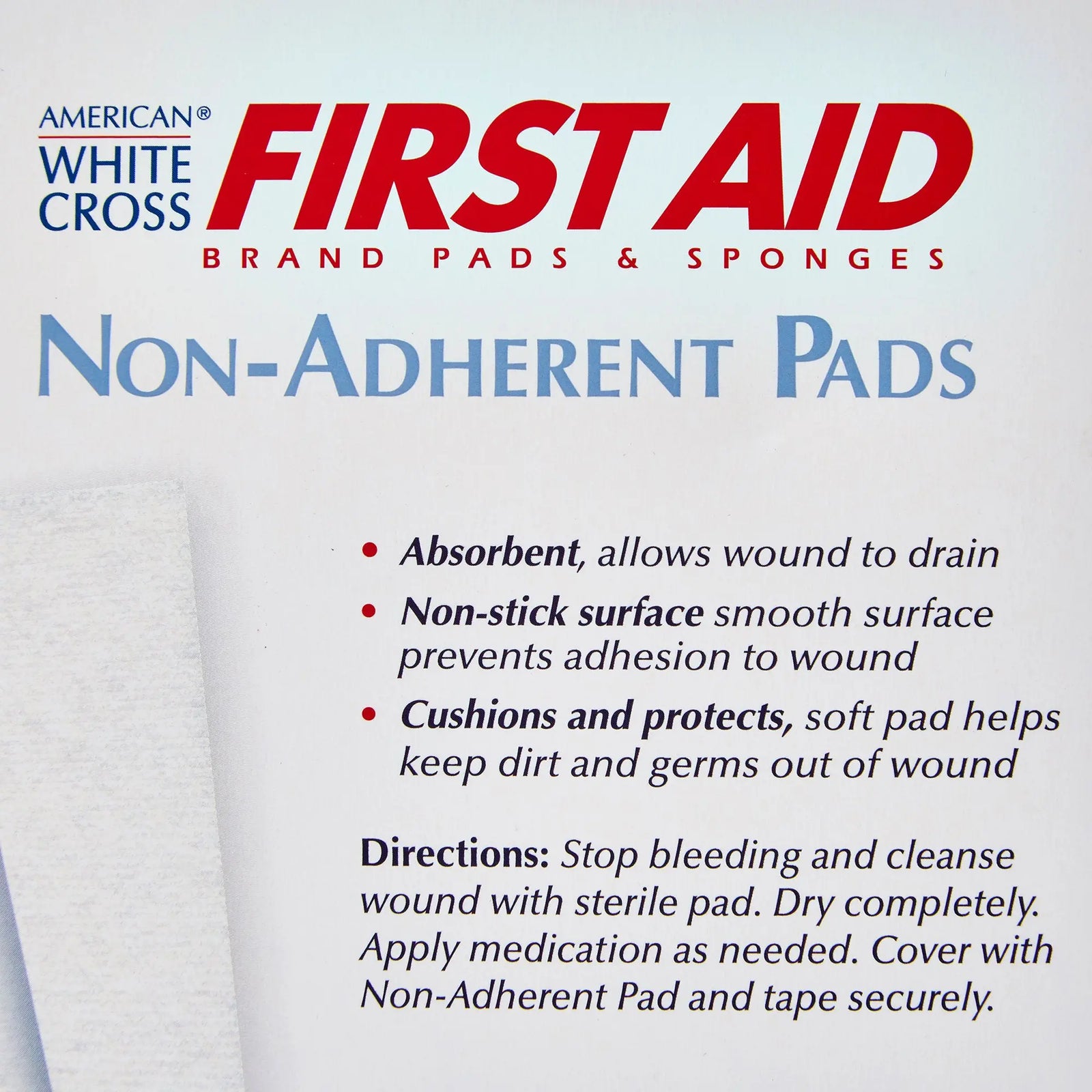 American White Cross First Aid Non Adherent Pad