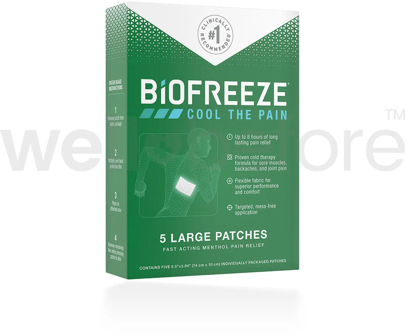 Biofreeze Cool The Pain Large Patches