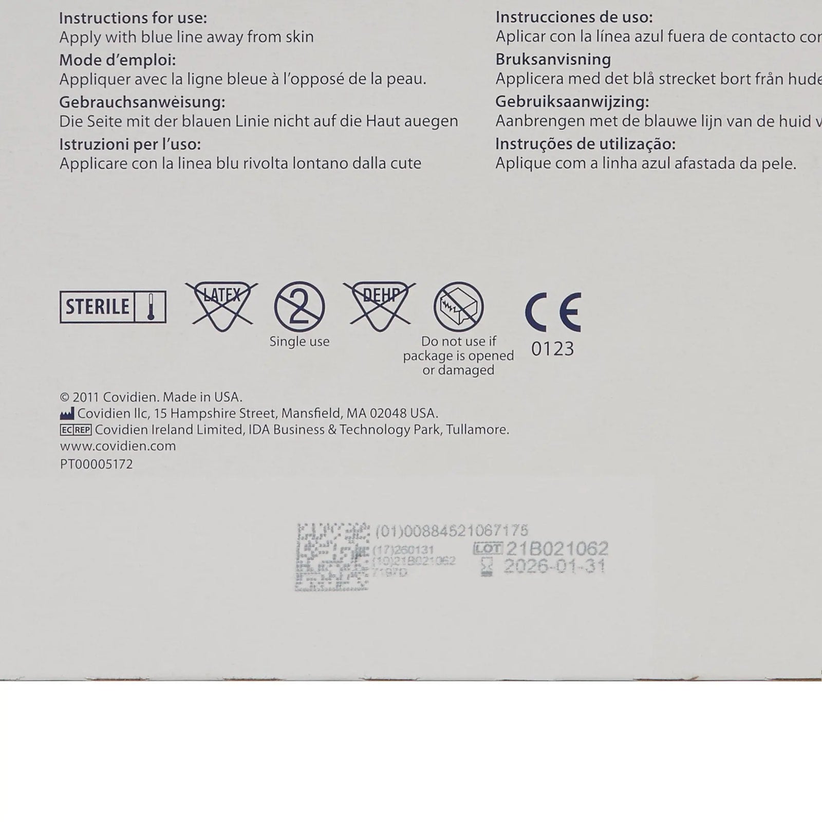 COVIDIEN Dermacea Abdominal Pads