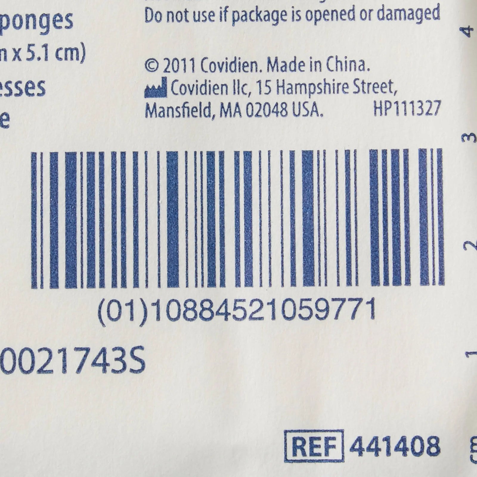 COVIDIEN Dermacea I.V. Sponge