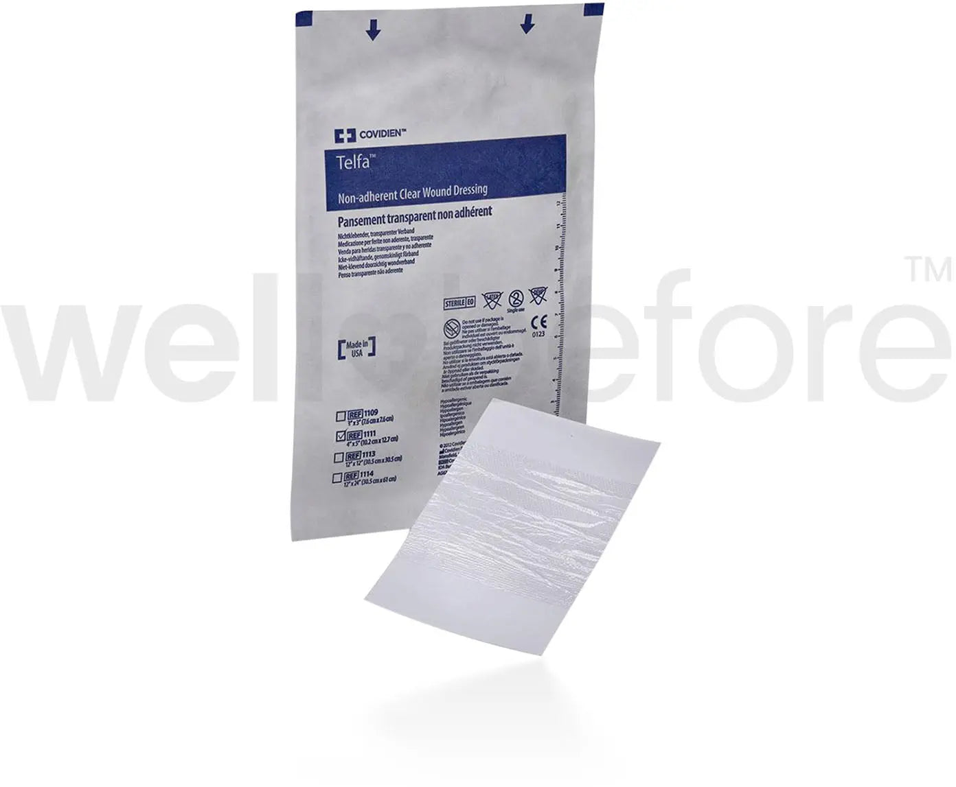 COVIDIEN Telfa Clear Non-Adherent Clear Wound Dressing