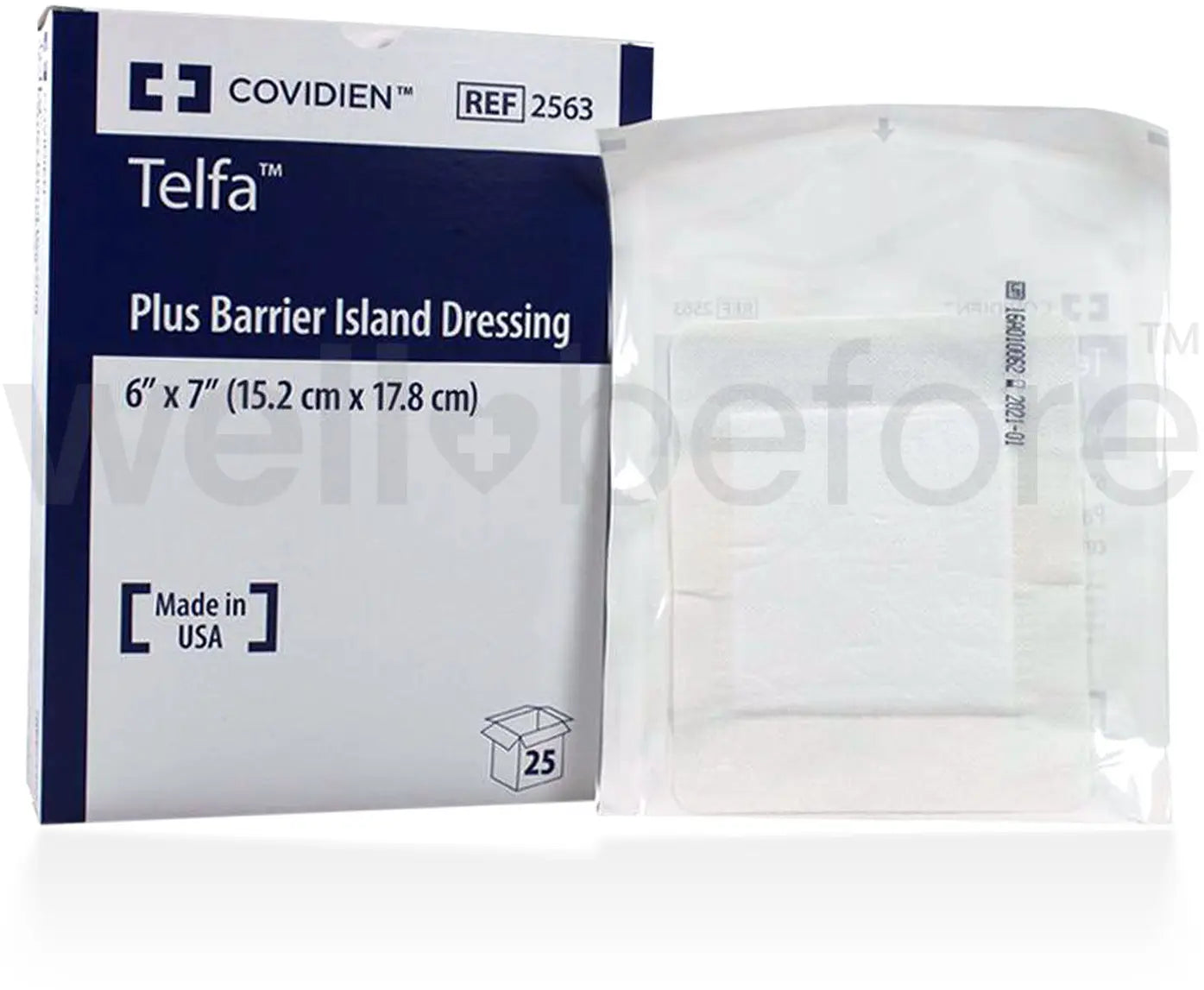 COVIDIEN Telfa Plus Plus Barrier Island Dressing
