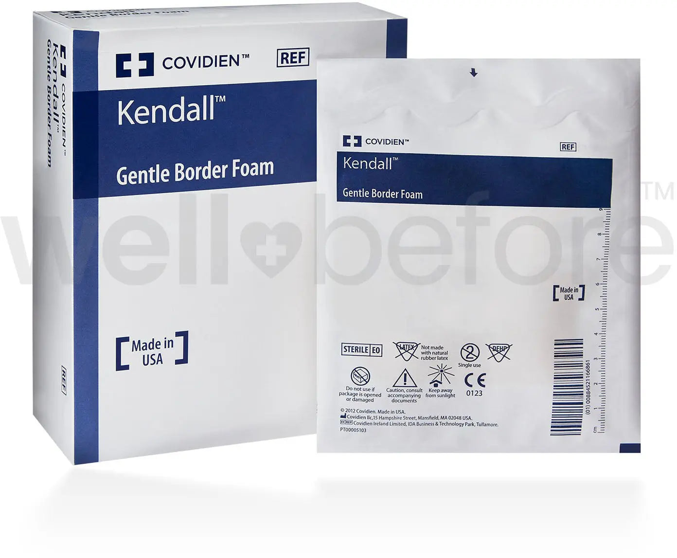 Cardinal Health Kendall Foam Border Gentle Silicone Adhesion Dressing