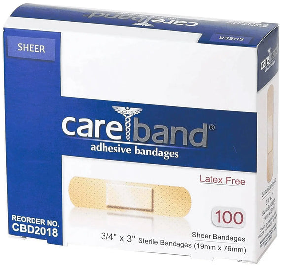Careband Sheer Adhesive Bandages