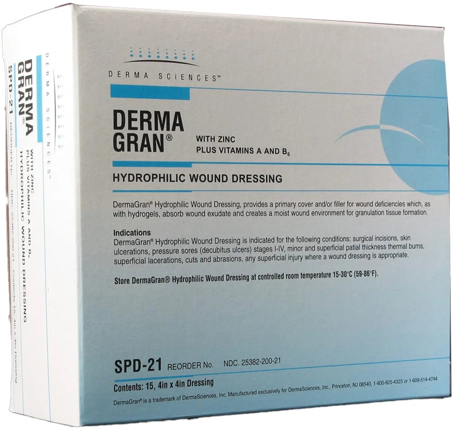 Derma Sciences DERMAGRAN Hydrophilic Wound Dressing