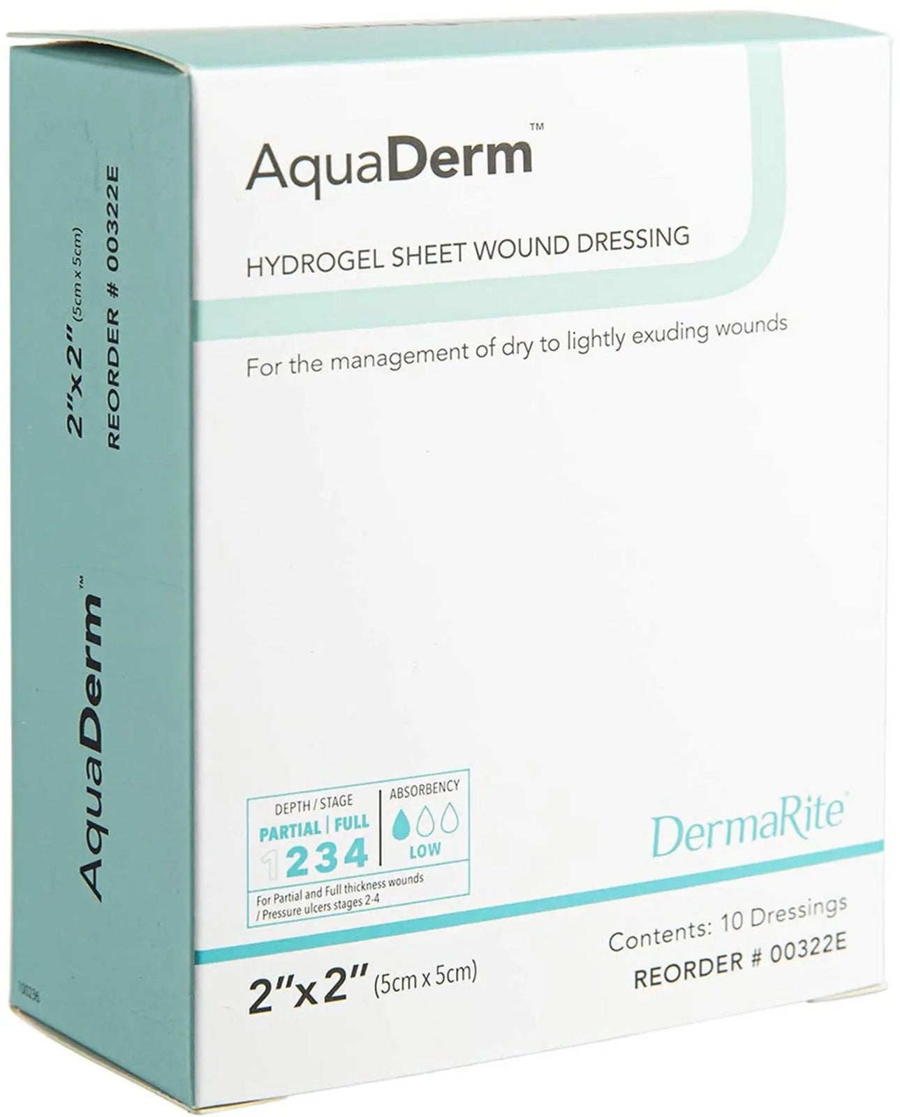 DermaRite AquaDerm Hydrogel Sheet