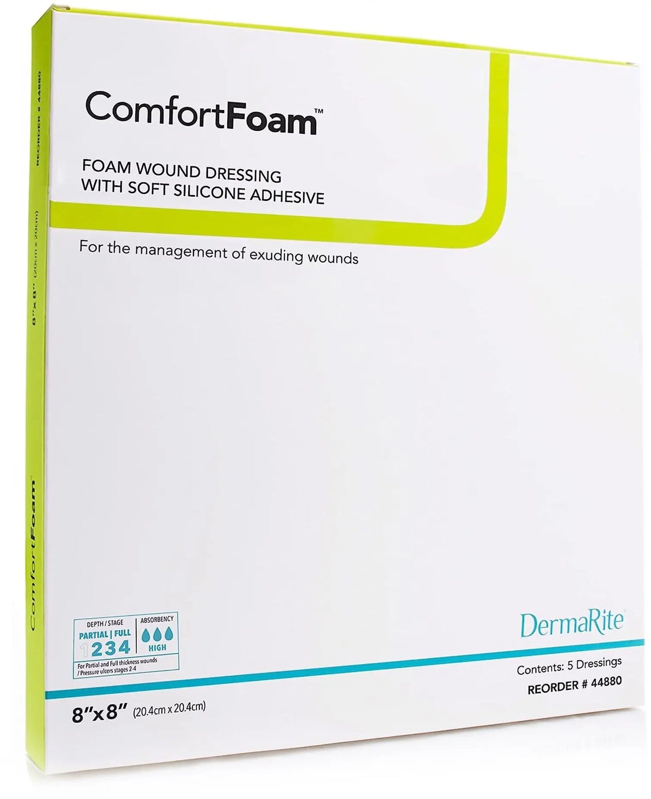 DermaRite ComfortFoam Self-Adherent Soft Silicone Foam Dressing