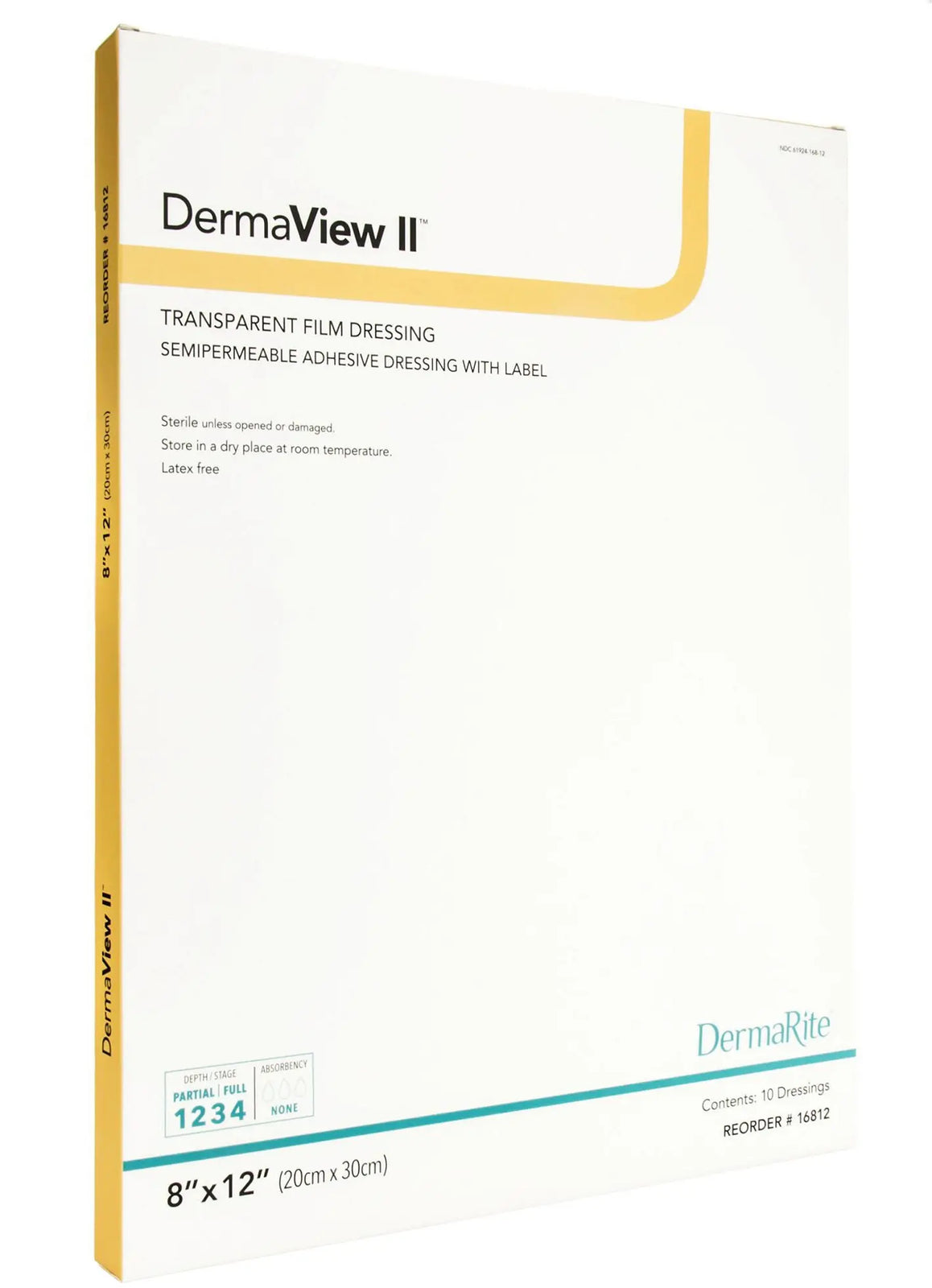 DermaRite DermView II Transparent Film Dressing