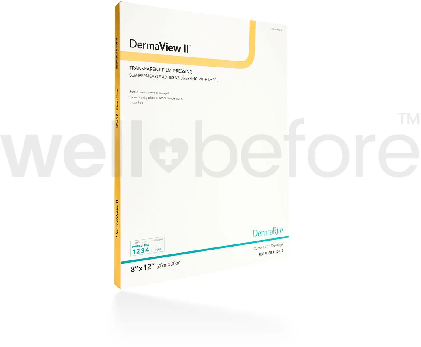 DermaRite DermView II Transparent Film Dressing