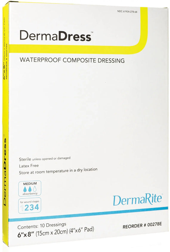 DermaRite DermaDress Waterproof Composite Dressing